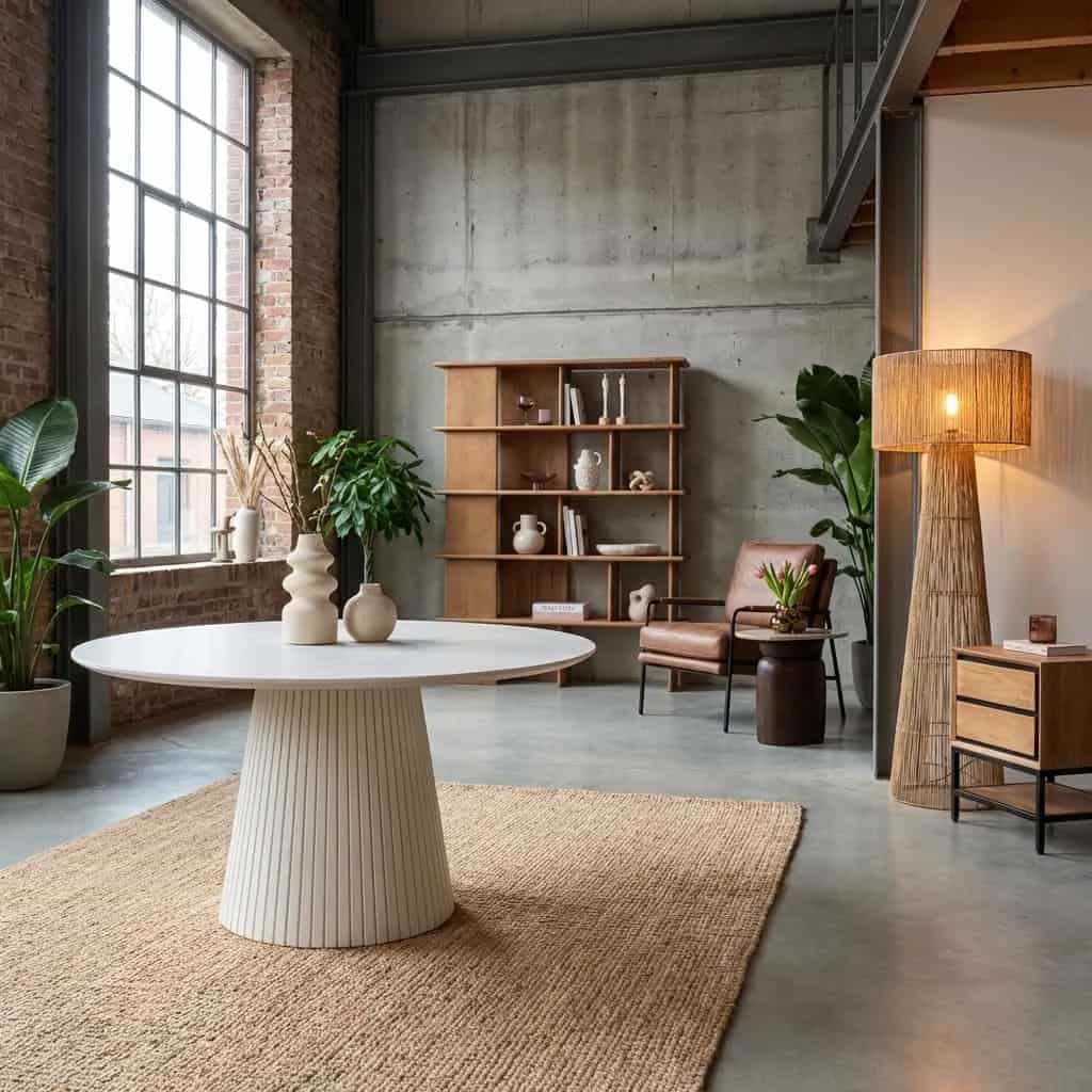 Ronde eettafel Solana Zand Mangohout 150 cm