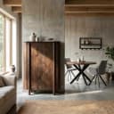 Wandkast Salano bruin 150 cm - Livingfurn