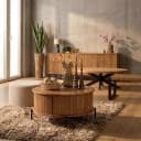 Salontafel Madison Natural | 80 cm | Rond - Starfurn