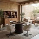 Eettafel Salvator Walnut 130cm - Livingfurn
