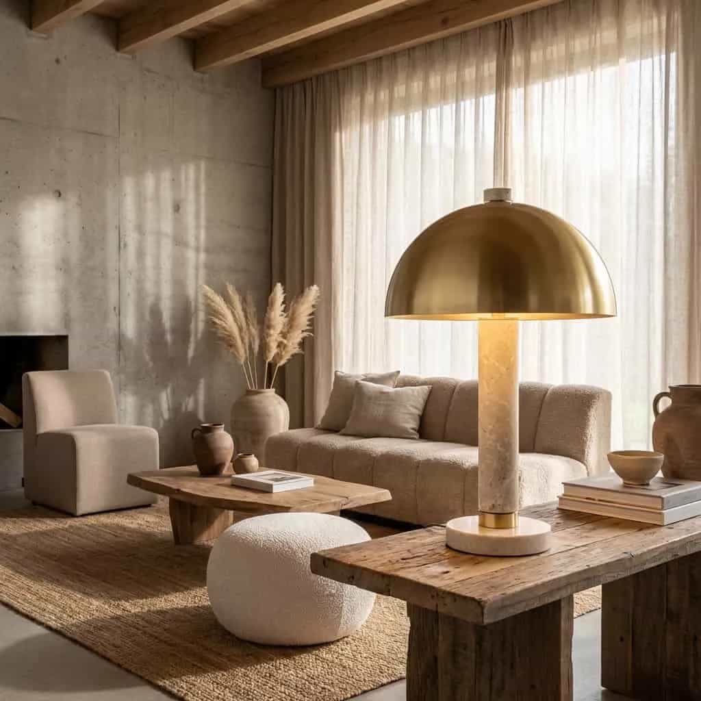 Tafellamp Jara brushed gold