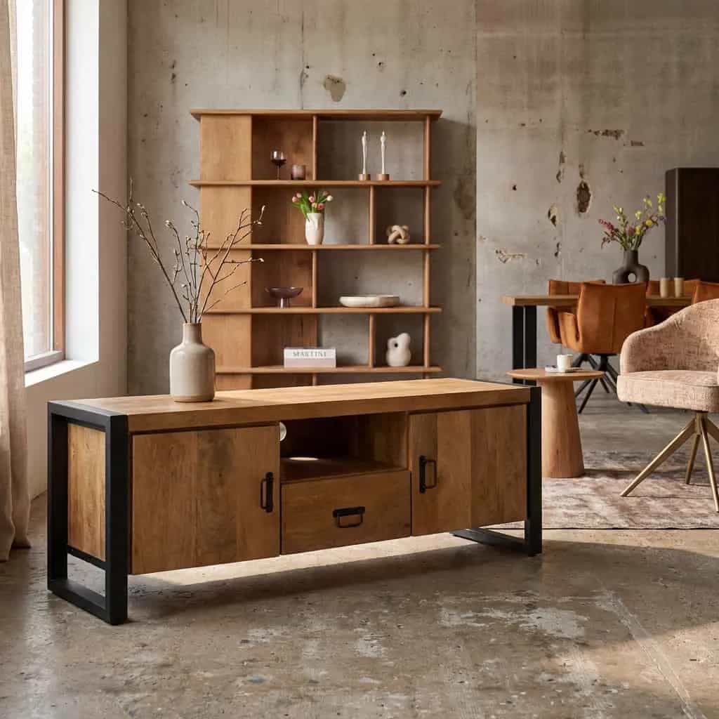 Tv meubel Britt | 150 cm | met deuren en lade