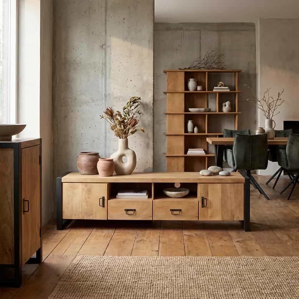 Tv meubel Britt | 200 cm | met deuren en lades