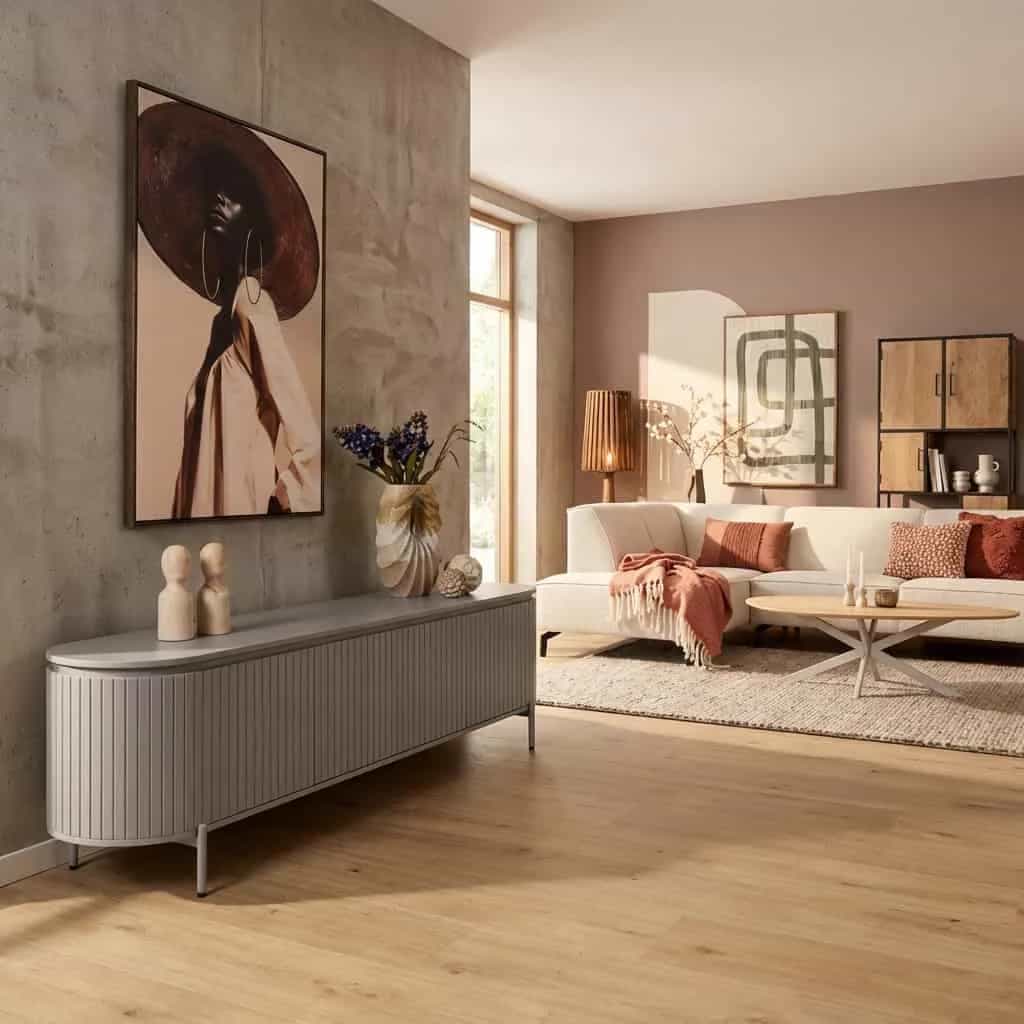 Tv meubel Solana | 210 cm |Taupe