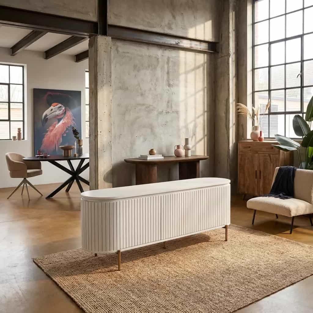 Tv meubel Solana Zand Mangohout 165 cm