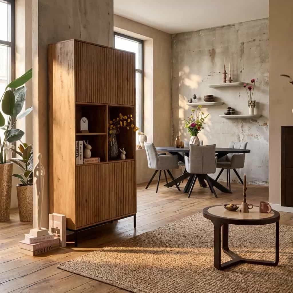 Vakkenkast Madison Natural | 90 cm