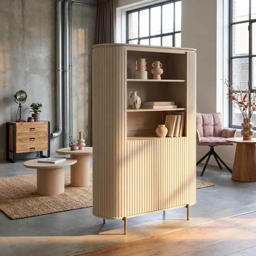 Wandkast Solana Zand Mangohout 115 cm