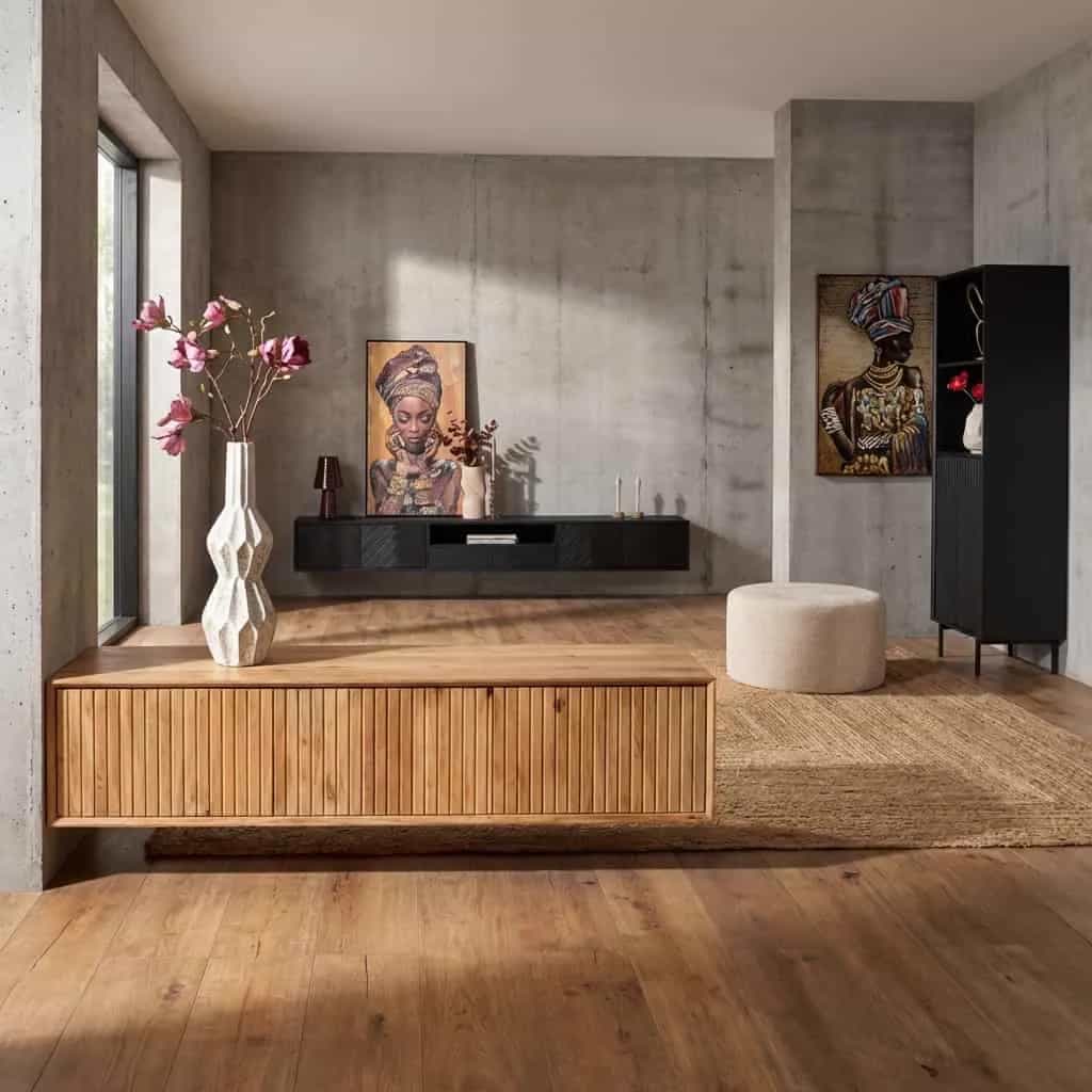 Zwevend tv meubel Madison Natural | 160 cm