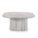 Salontafel Dorique Bruin Marmer & Mango hout - By-Boo