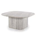 Salontafel Dorique Bruin Marmer & Mango hout - By-Boo