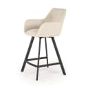 Barkruk Bliss met armleuning - beige - By-Boo