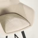 Barkruk Bliss met armleuning - beige - By-Boo