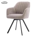 Bruno Armstoel - fabric Nature 120 Beige grey (draaibaar) - Tower Living