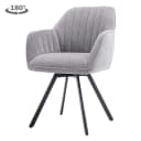 Bruno Armstoel - fabric Nature 452 Blue grey (draaibaar) - Tower Living