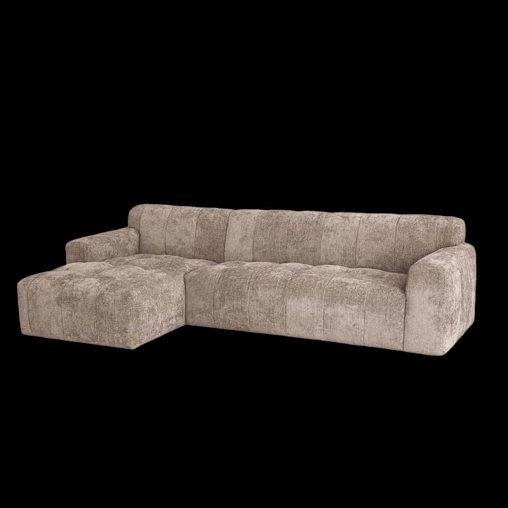 Austin 2 5-AR + Chaise L - Haga 39 cappuccino