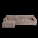 Austin 2 5-AR + Chaise L - Haga 39 cappuccino - Tower Living