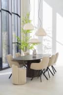 Stoel Bliss with armrest - taupe - By-Boo
