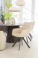 Stoel Bliss with armrest - taupe - By-Boo