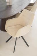 Stoel Bliss with armrest - taupe - By-Boo