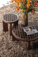 Salontafel TiledUp Mangohout & Keramiek - By-Boo