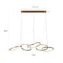 Hanglamp Flyn brushed gold - Richmond Interiors