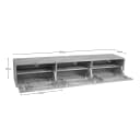 Zwevend tv meubel Vision Naturel Mangohout 160 cm - Starfurn