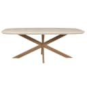 Deens ovale eettafel Madison Zand Mangohout 160 cm - Starfurn