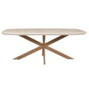 Deens ovale eettafel Madison Zand Mangohout 160 cm - Starfurn