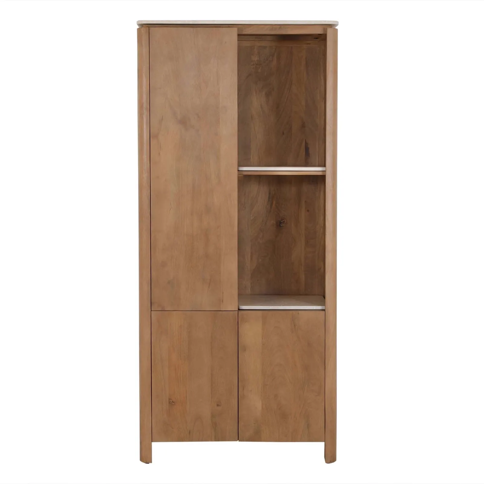 Inlegplank Vakkenkast Dallas Beige Marmer Set van 2