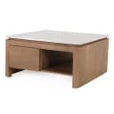 Vierkante Salontafel Dallas Naturel Mangohout 80 cm - Starfurn