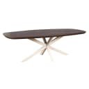 Deens ovale eettafel Madison Bruin Poot Zand Mangohout 200 cm - Starfurn