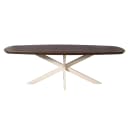 Deens ovale eettafel Madison Bruin Poot Zand Mangohout 200 cm - Starfurn