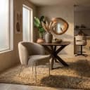 Adele - eetkamerstoel - beige poten - Puente - Stone 09 - My Sons