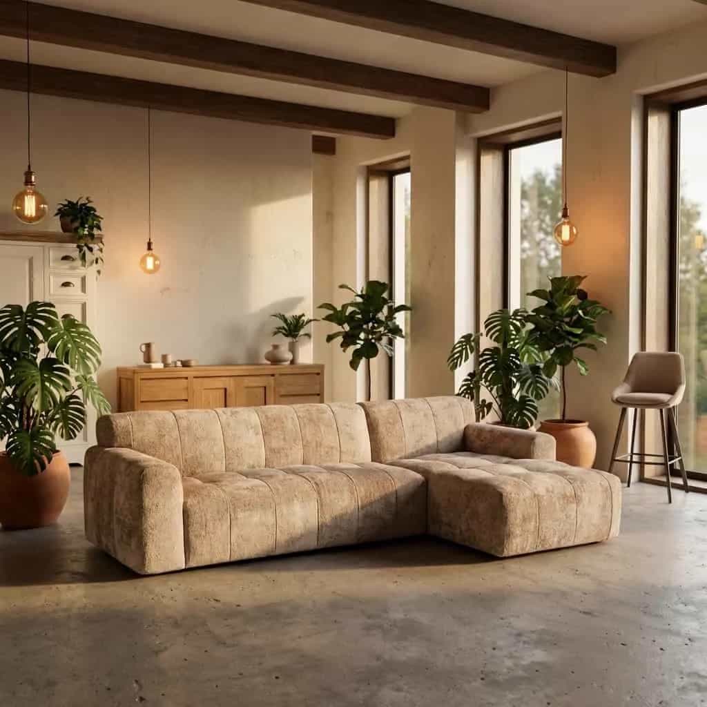 Austin 2 5-AL + Chaise R - Haga 39 cappuccino