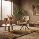 Stoel Bliss with armrest - taupe - By-Boo