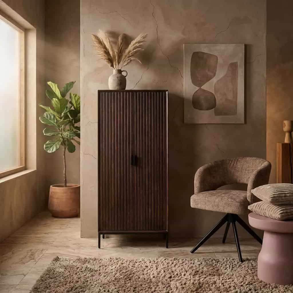 Boekenkast Madison Bruin Mangohout 55 cm
