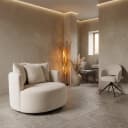 Bolza Fauteuil - Trenza 6 ivory (draaibaar) - Tower Living