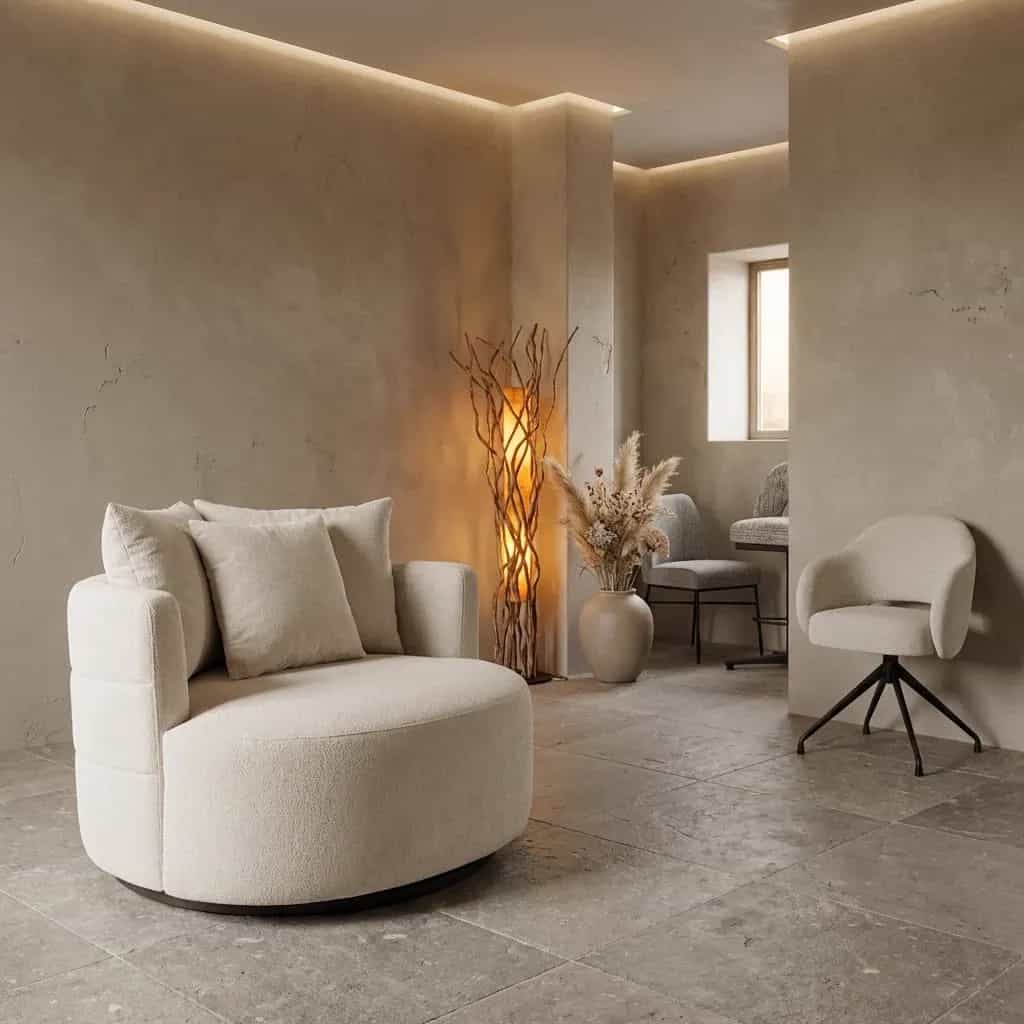 Bolza Fauteuil - Trenza 6 ivory (draaibaar)