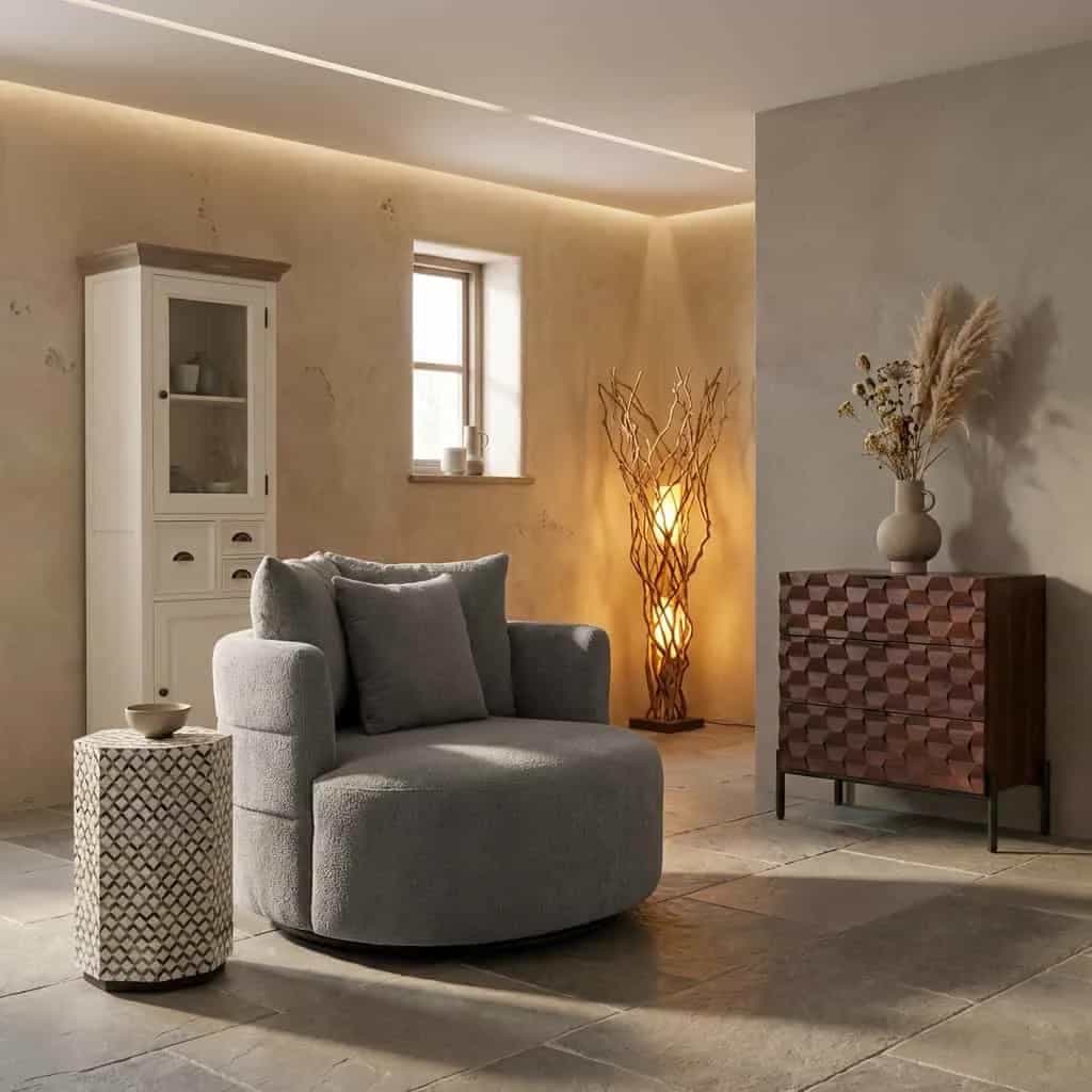 Bolza Fauteuil - Trenza 9 stone (draaibaar)