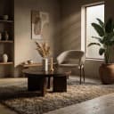 Salontafel TiledUp Mangohout & Keramiek - By-Boo