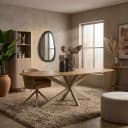 Deens ovale eettafel Ferris Naturel Poot Zand Eikenhout 240 cm - Starfurn