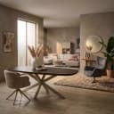 Deens ovale eettafel Madison Bruin Poot Zand Mangohout 240 cm - Starfurn