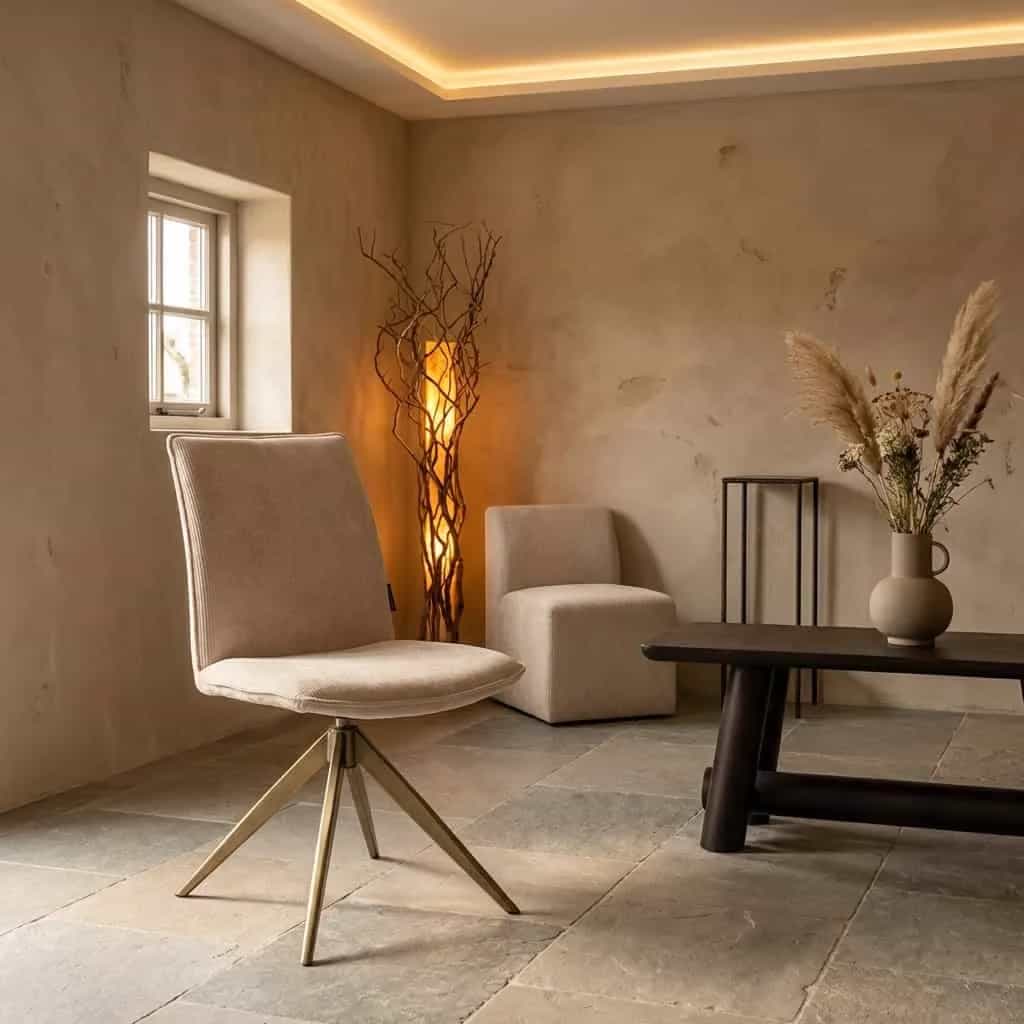 Eetkamerstoel Dakota niagara beige swivel