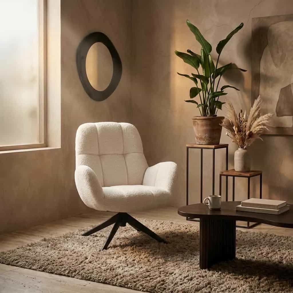 Elvis draaifauteuil 360 - Monet - Pearl 0855