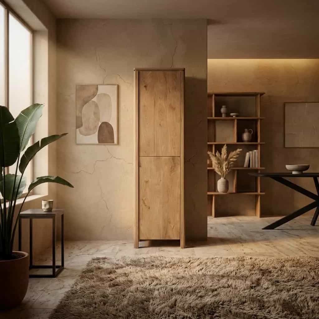 Kabinetkast Dallas Naturel Mangohout 55 cm