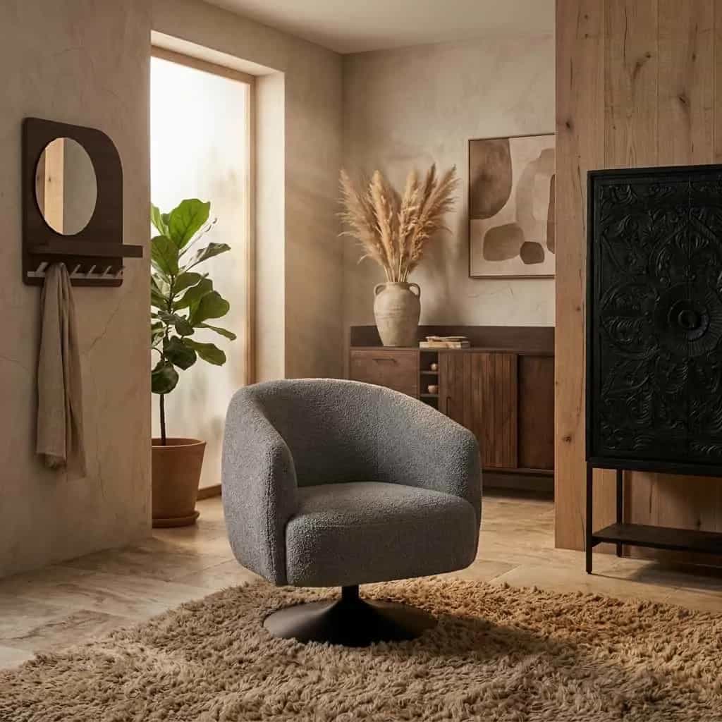 Louis draaifauteuil 360 - Puente - Ecru 06