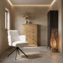 Rumo Armstoel - fabric ATS118-2 ecru (draaibaar) - Tower Living
