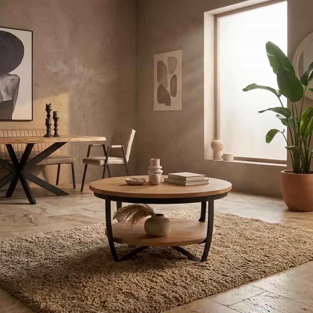 Salontafel Paras Naturel Mangohout 70 cm