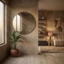 Spiegel Maesa gold 90Ø - Richmond Interiors