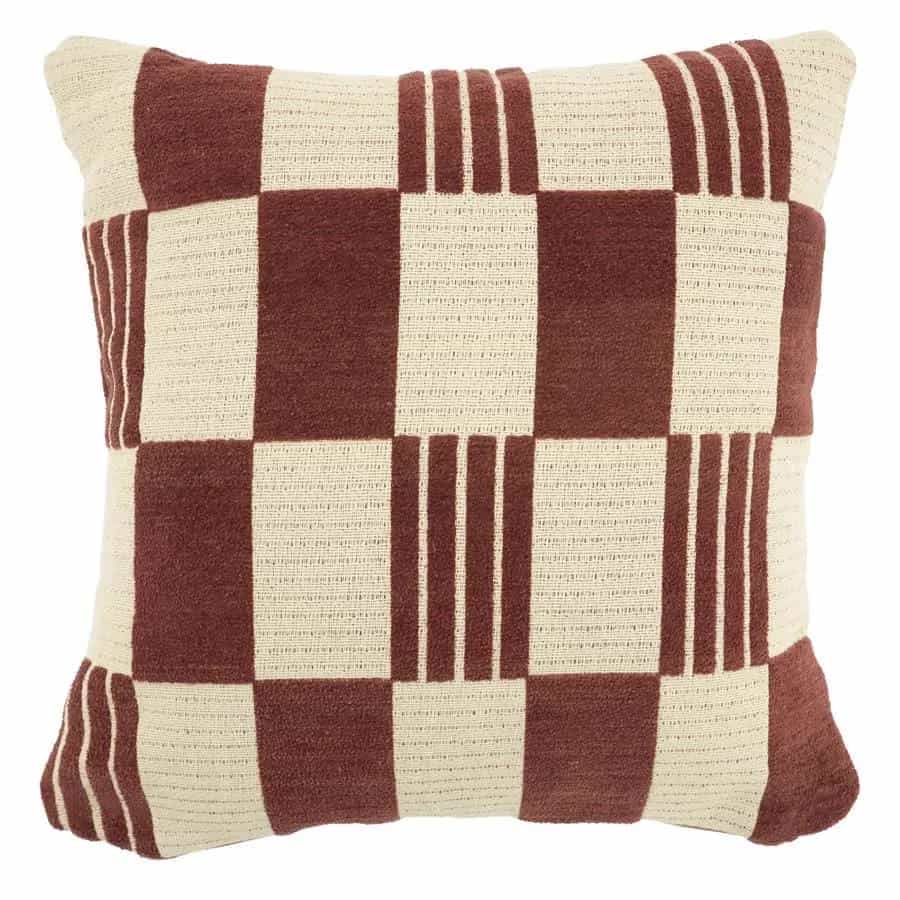 Kussen Twist 45x45 cm - burgundy